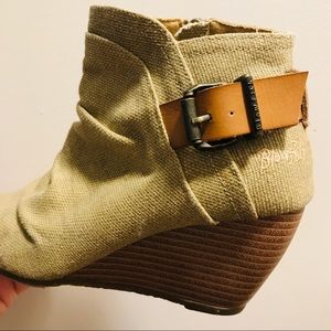 Blowfish Wedge Booties.
